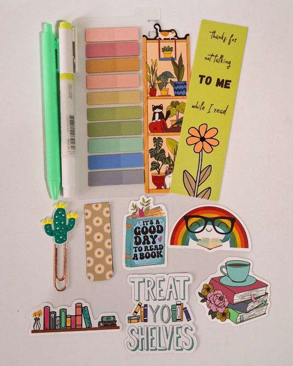 Producto - Combo mini pack booklover verde lima + mini tote bag