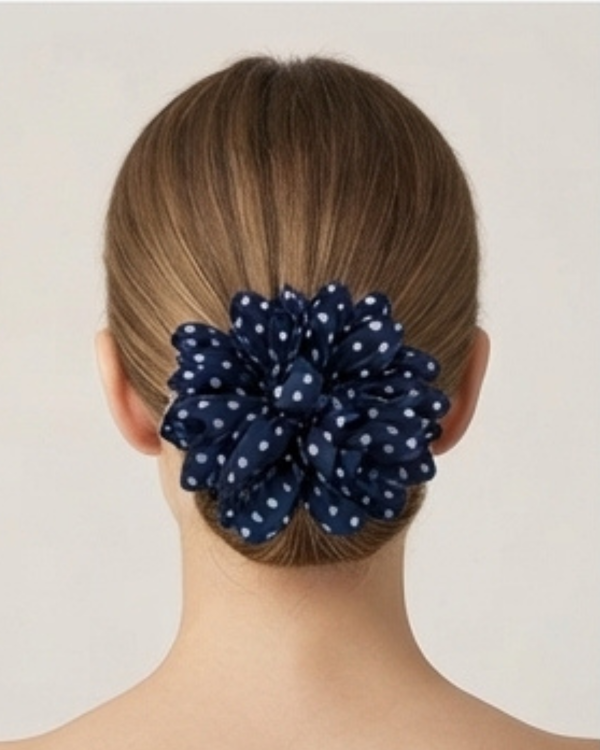 Producto - Broche Para Pelo Motivo Flor Con Petalos A Lunares Mujer x par - 4