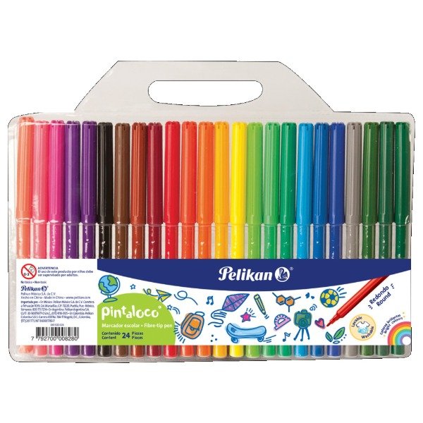 Producto - Marcadores escolares Pintaloco x24 PELIKAN