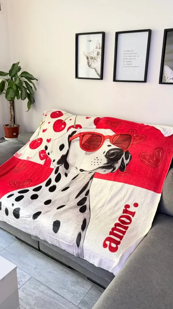 Producto - MANTA POLAR SOFT DALMATA