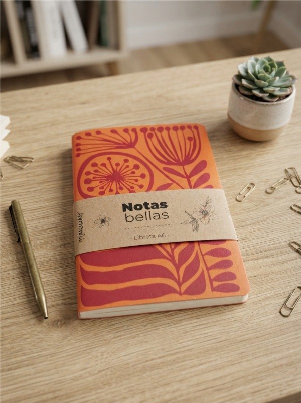 Producto - Libretita A6 / Diente de León / Naranja Valencia - 0