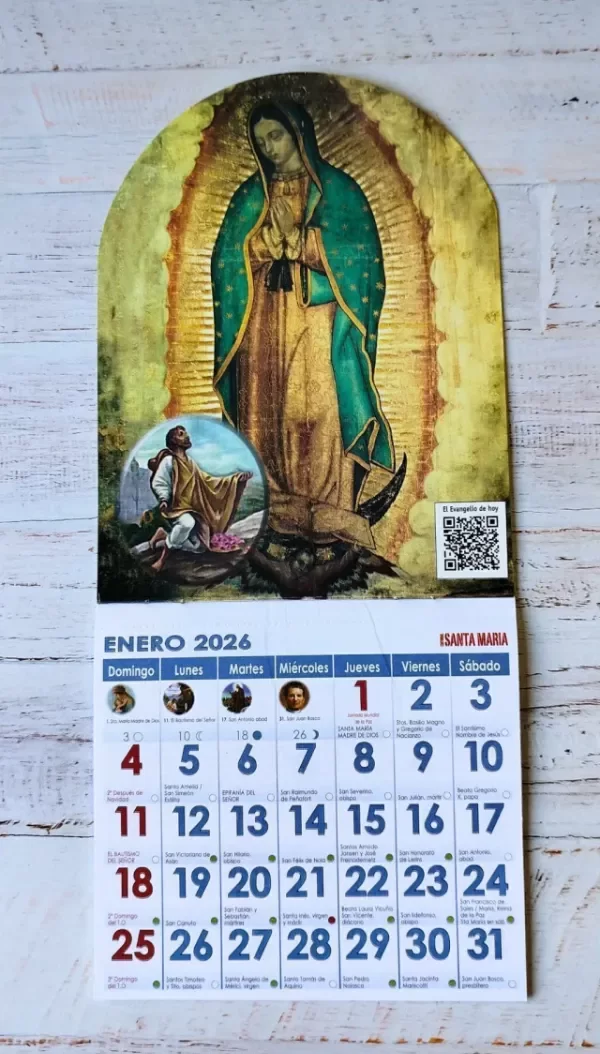 Producto - Calendario Nuestra Señora de Guadalupe