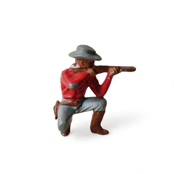 Producto - Vaquero arrodillado con rifle-Estilo Comansi-Años 70/80-Vintage - 0