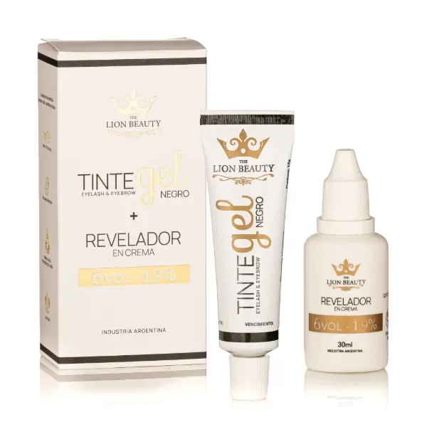 Producto - KIT TINTE GEL NEGRO - THE LION BEAUTY