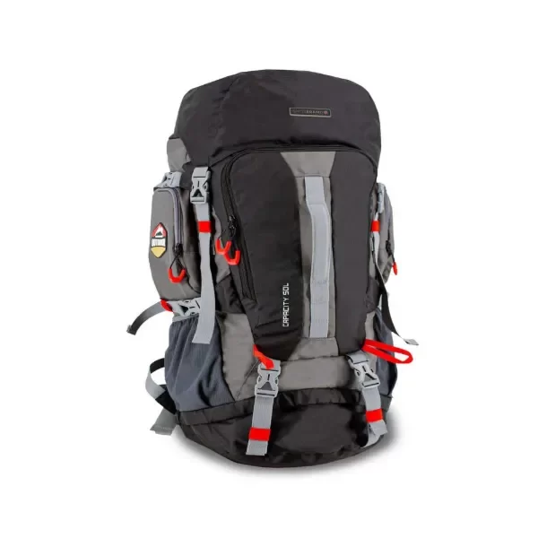 Producto - MOCHILA LOGAN NEGRO/GRIS 50 LITROS SWISSBRAND