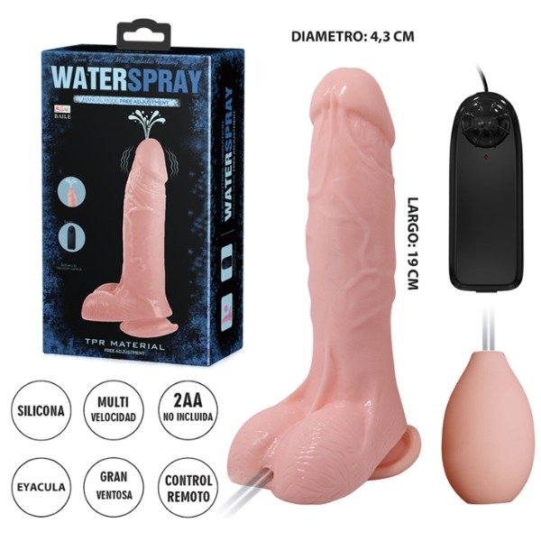 Producto - Dildo con sopapa vibracion y liquido