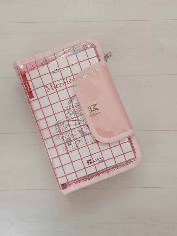 Producto - Cartu Jazmín Pocket rosa cuadritos - 0
