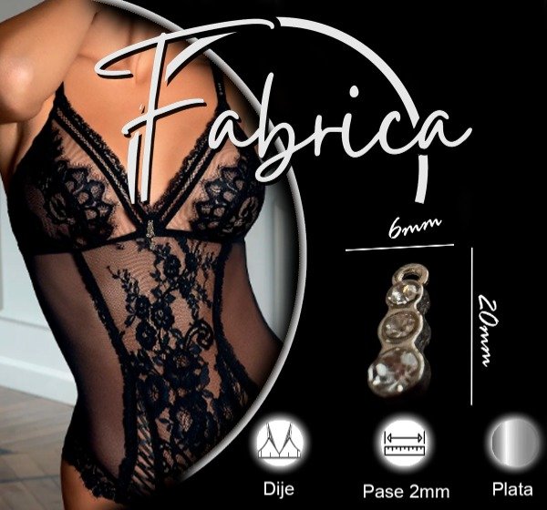 Producto - Dije rueda 3 strass (1 unidad)