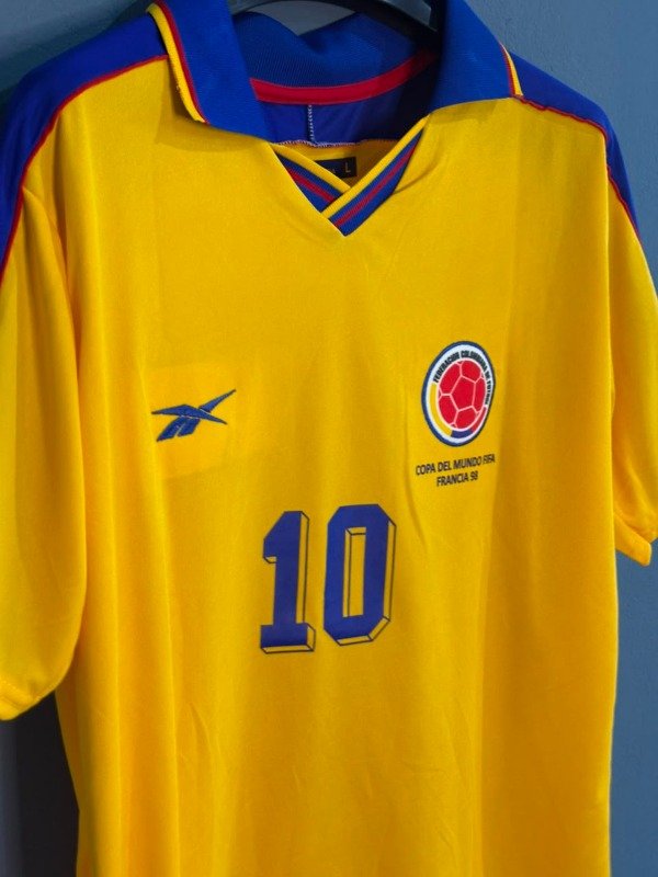 Producto - CAMISETA RETRO COLOMBIA TITULAR 1998 - 2