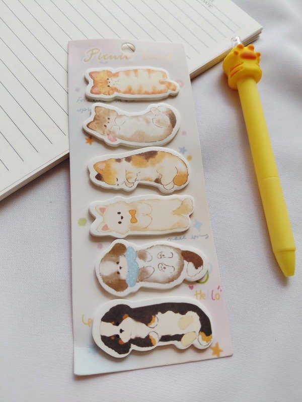 Producto - Notitas largas animalitos acostados