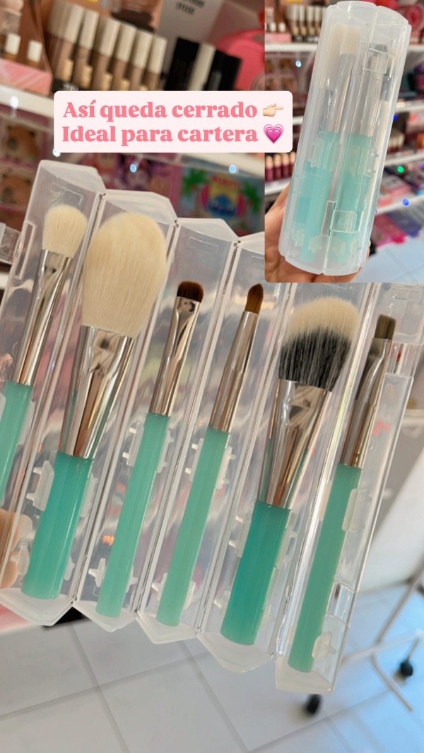 Producto - Set de 6 brochas en estuche plegable