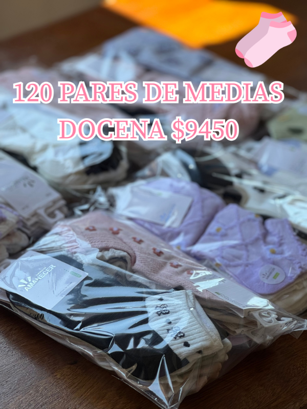Producto - PROMO X10 DOCENAS SOQUETE AMANECER (120 PARES)
