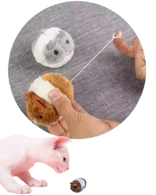 Producto - Ratón Vibrador Con Cuerda Juguete Mascotas Perros Gatos - 0