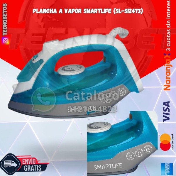 Producto - PLANCHA A VAPOR SMARTLIFE (SL-SI2473)