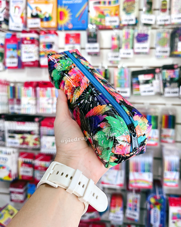 Producto - Cartuchera tubo mediano flores