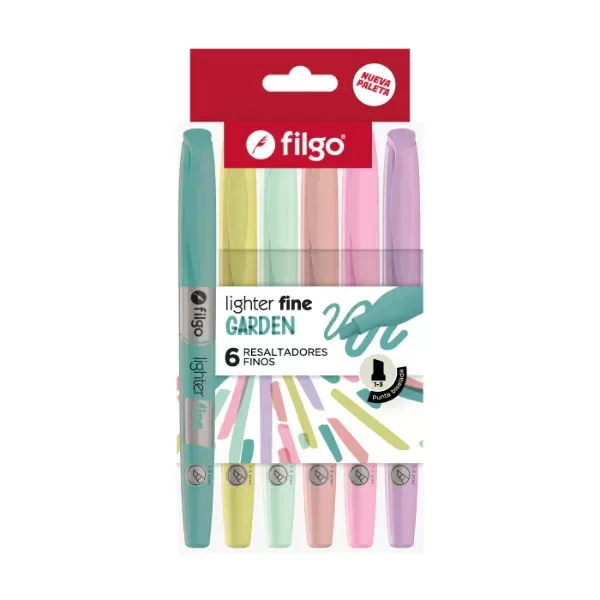 Producto - Resaltadores Filgo Garden x6