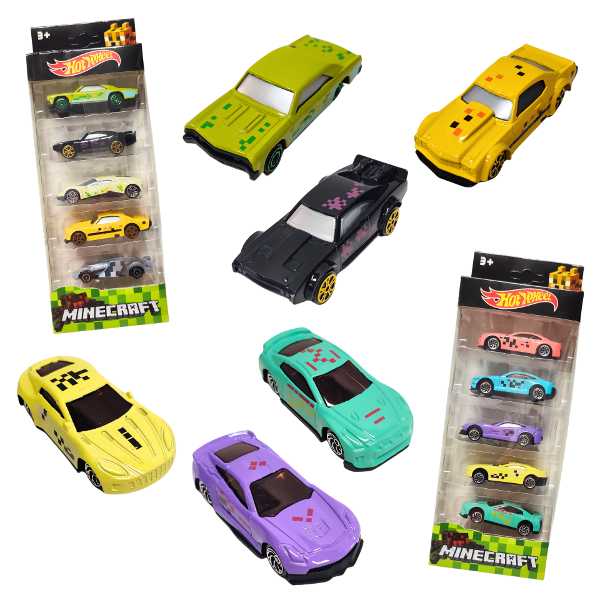 Producto - Autos MINECRAFT x5 (Escala 1:64)