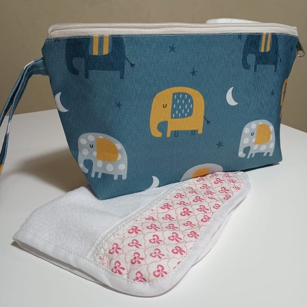 Producto - Neceser con cierre - Diseño elefantes