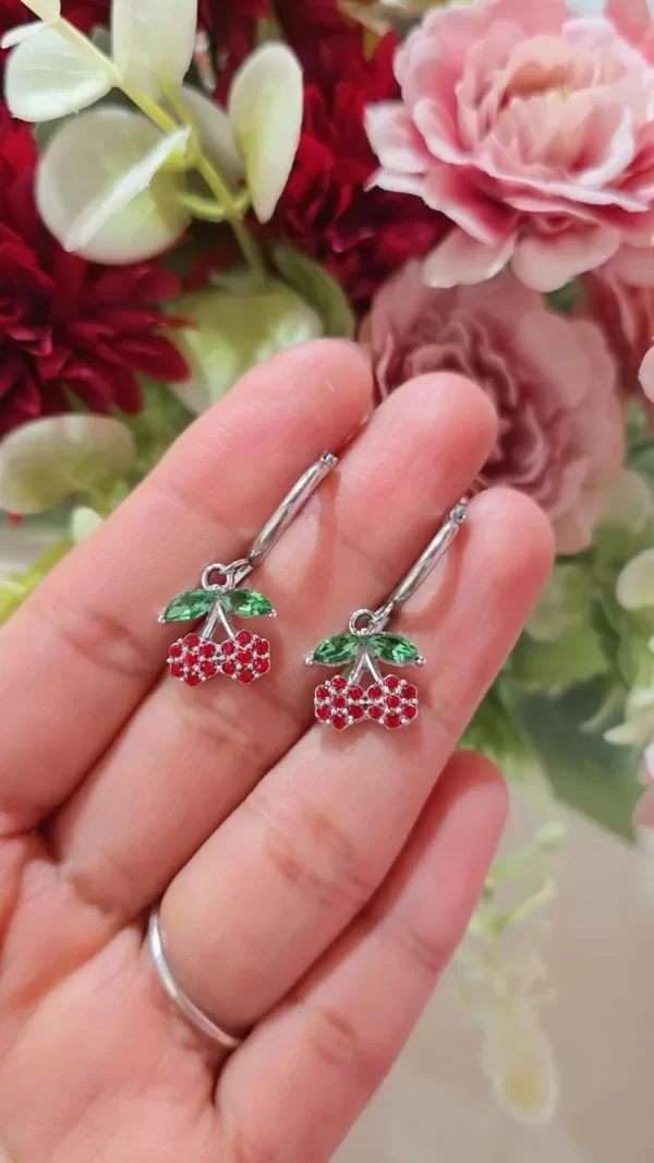 Producto - Argollas cherry cubic AQ