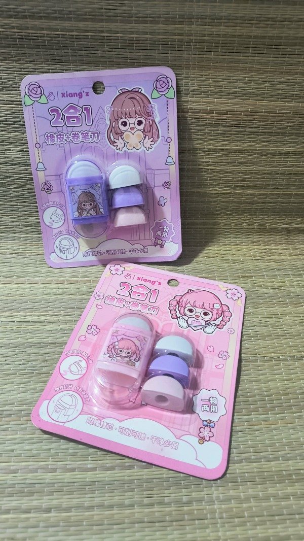Producto - Kit goma de borrar con sacapuntas