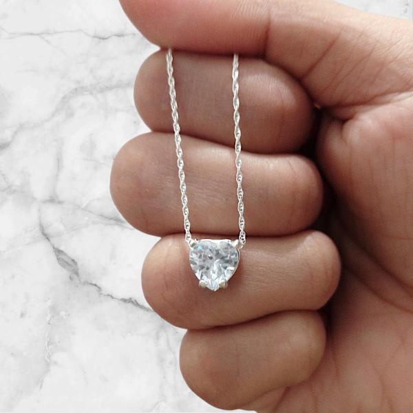 Producto - Collar dije corazón 45cm PL 300101