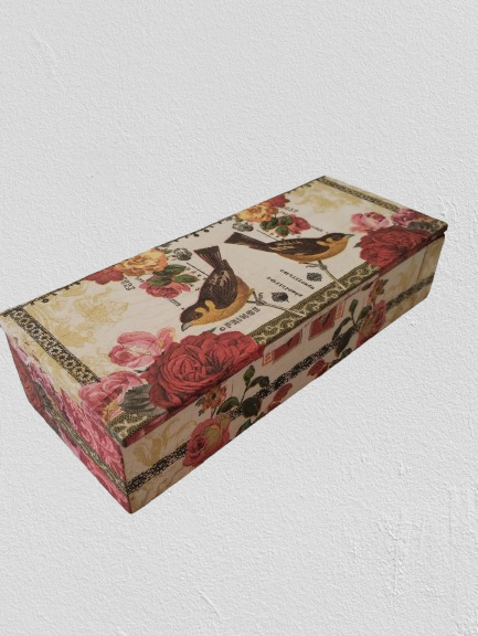Producto - Caja pajaritos rojo