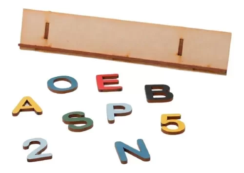 Producto - LETRAS Y NÚMEROS DE COLORES