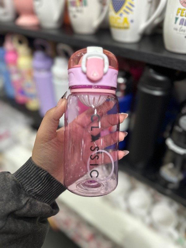 Producto - Botellita rosa con tapa