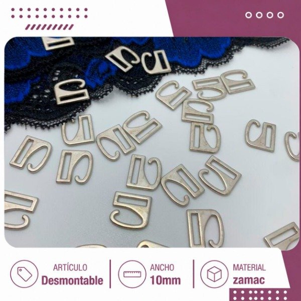 Producto - Desmontable 10mm zamac (por 50u)