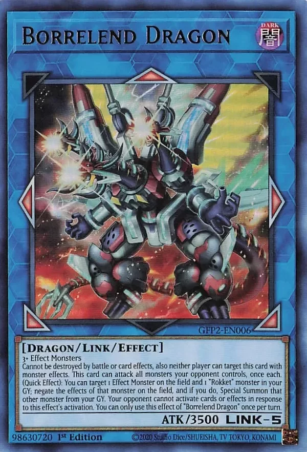 Producto - Yu-Gi-Oh! Borrelend Dragon GFP2-EN006 - 1st Edition Ultra Rare NM