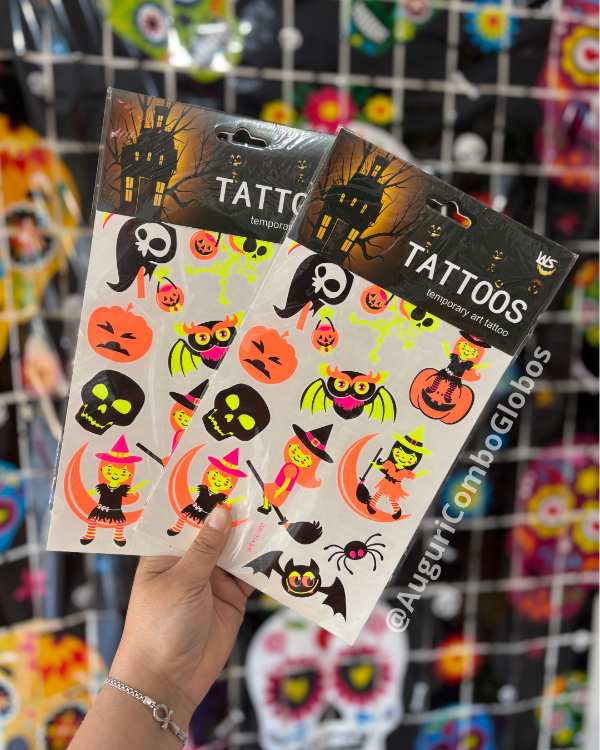 Producto - Tatuajes fluor - HALLOWEEN 2025