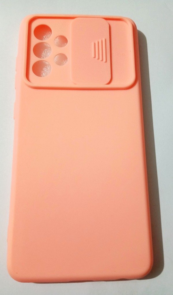 Producto - Funda Rosa Silicona Cubre cámara para Samsung A52