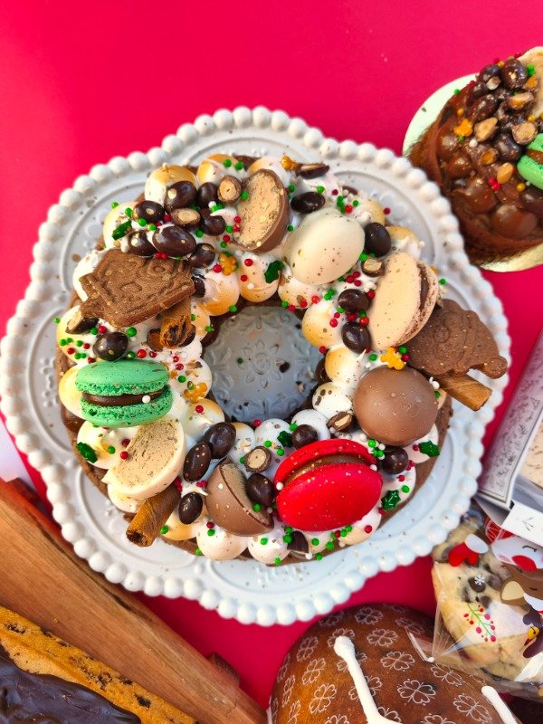 Producto - Brownie Rosca Navidad - 8 porciones