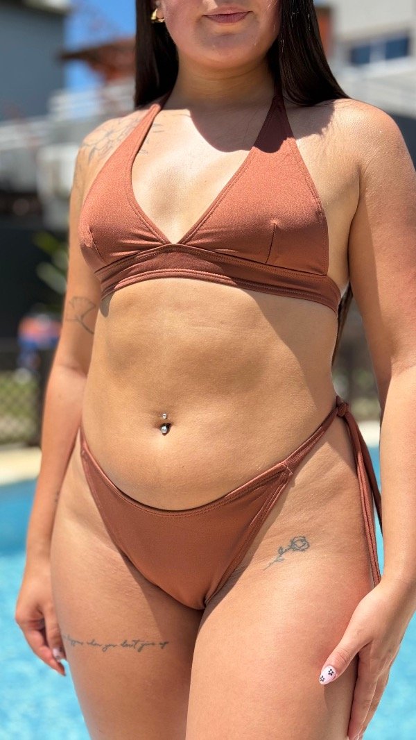 Producto - Bombacha Bikini tiras CHOCOLATE - 2