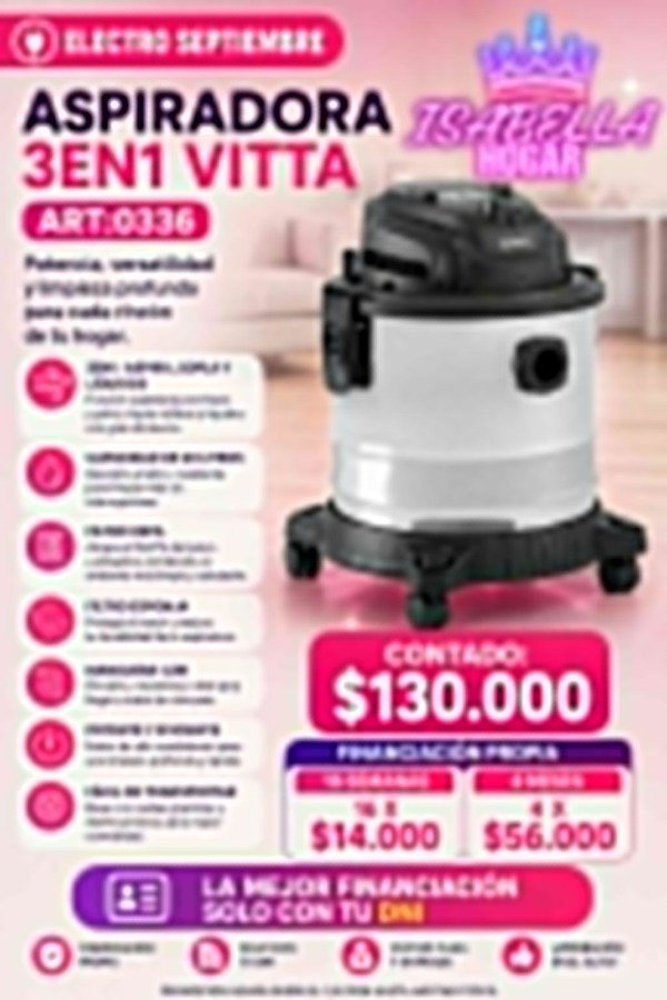 Producto - ASPIRADORA 3EN1 VITTA