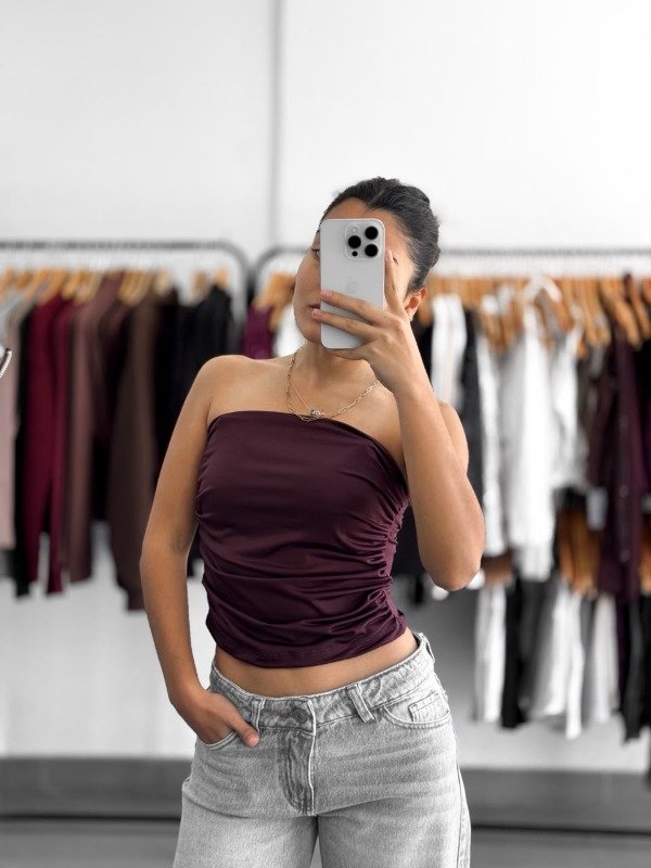 Producto - Top Sienna bordo