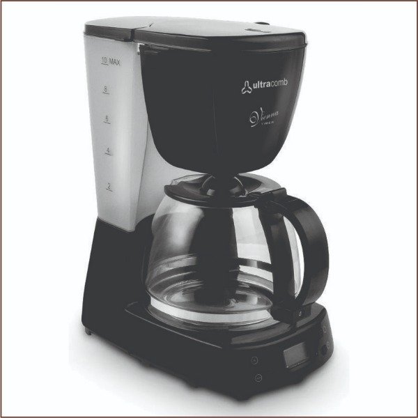 Producto - Cafetera Ultracomb  Digital Hogar CA-2205 automática negra de filtro