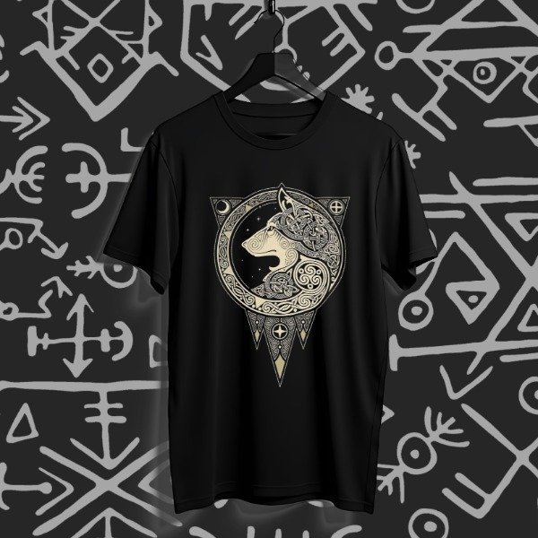 Producto - Remera Simbolos nordicos 08 Fenrir