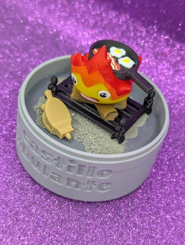 Producto - Mini diorama Calcifer - Castillo ambulante - 1