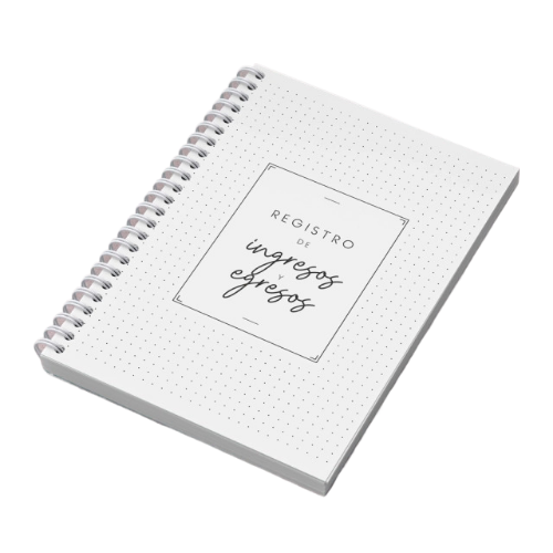 Producto - REGISTRO INGRESOS Y EGRESOS - MINIMALISTA BYN