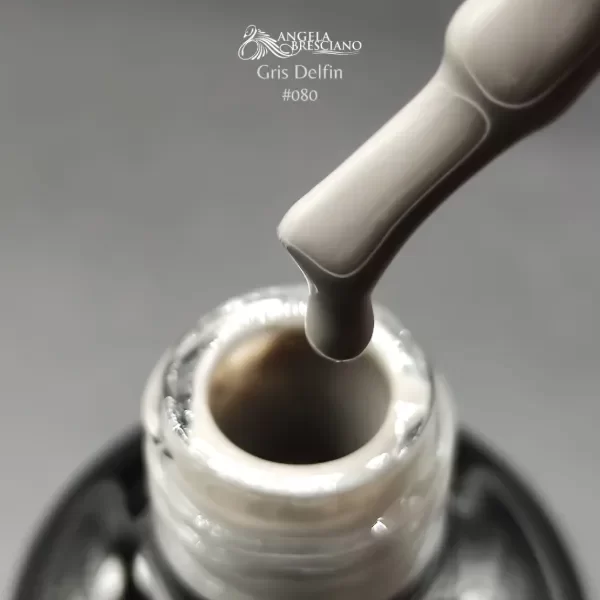 Producto - Esmalte semipermanente GRIS DELFIN #080 angela bresciano