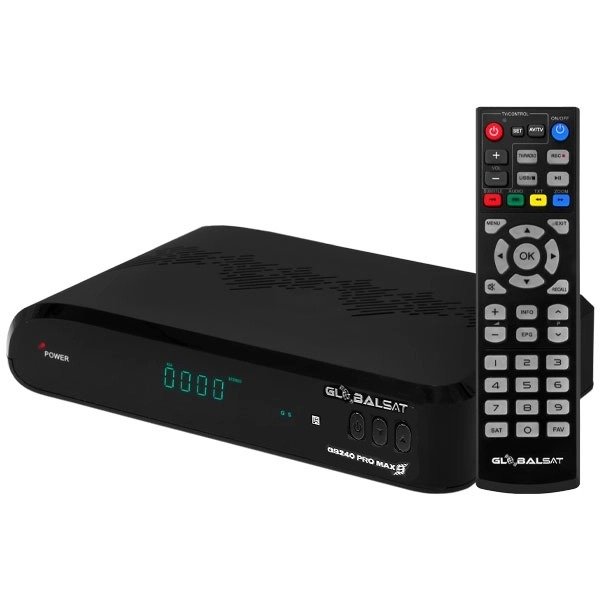 Producto - Globalsat Receptor Fta Globalsat Gs 240 Pro Max S Con Negro
