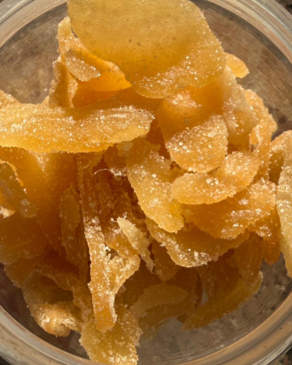 Producto - Láminas de jengibre azucarado x100g