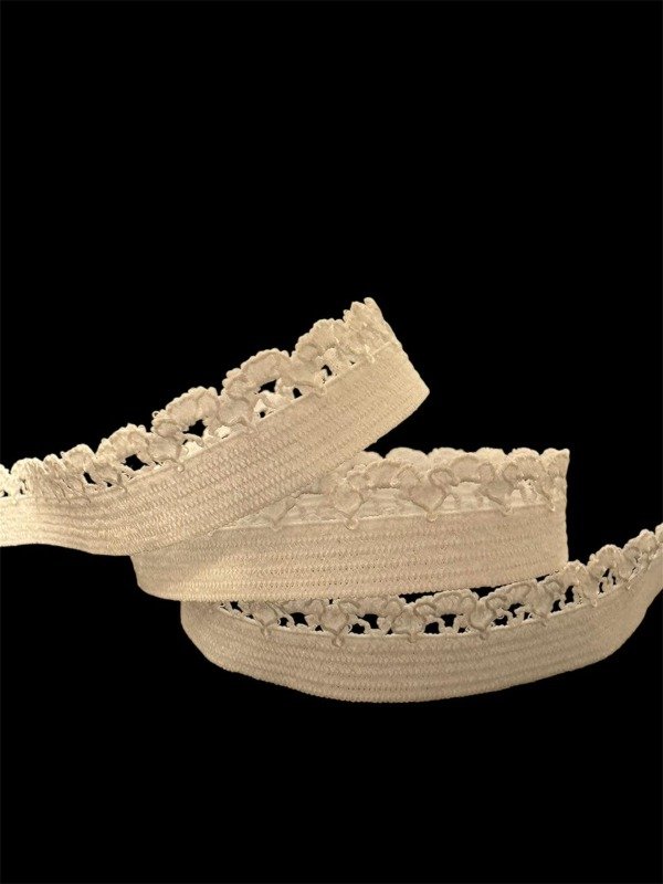 Producto - Picot Coronita Blanco 12 mm ELACIN (1 metro)