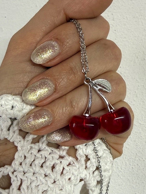 Producto - C419 collar cherry acero quirúrgico 45+ 5 cm