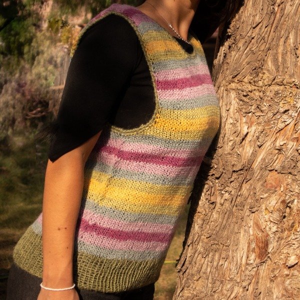 Producto - Chaleco Mujer Rayado