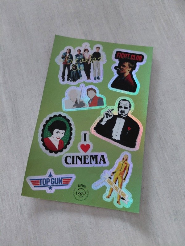 Producto - Planchitas de stickers - Cine #003