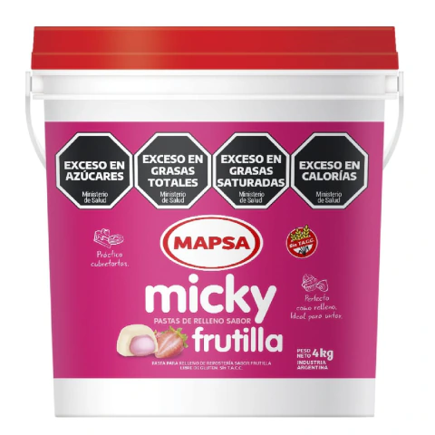 Producto - PASTA UNTABLE FRUTILLA MICKY X 4 KG MAPSA