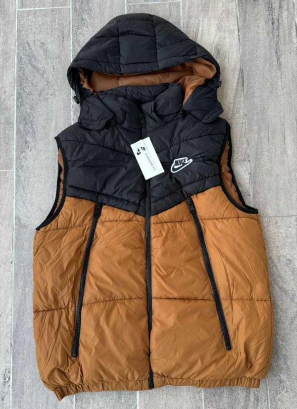 Producto - Chaleco bolsillo largo marron