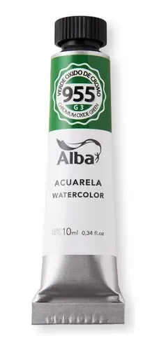 Producto - Acuarela profesional ALBA 10ml Verde óxido de Cromo